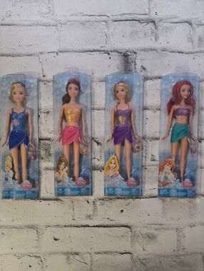 Disney Princess Doll Set Mattel 2012 Ariel Belle Rapunzel Cinderella